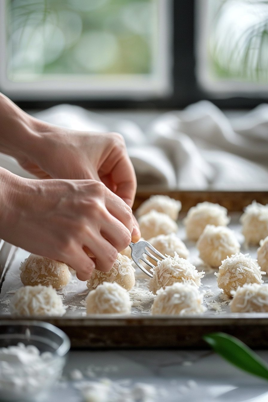 Keto ciastka instructions process