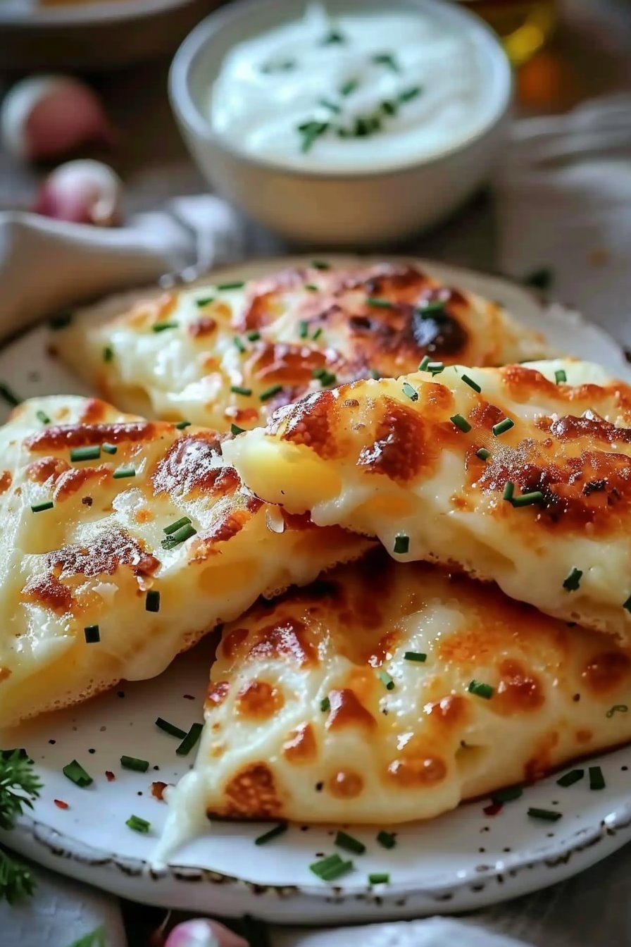 Serowe Chlebki z Patelni – Łatwe i Pyszne Na Każdą Okazję serving