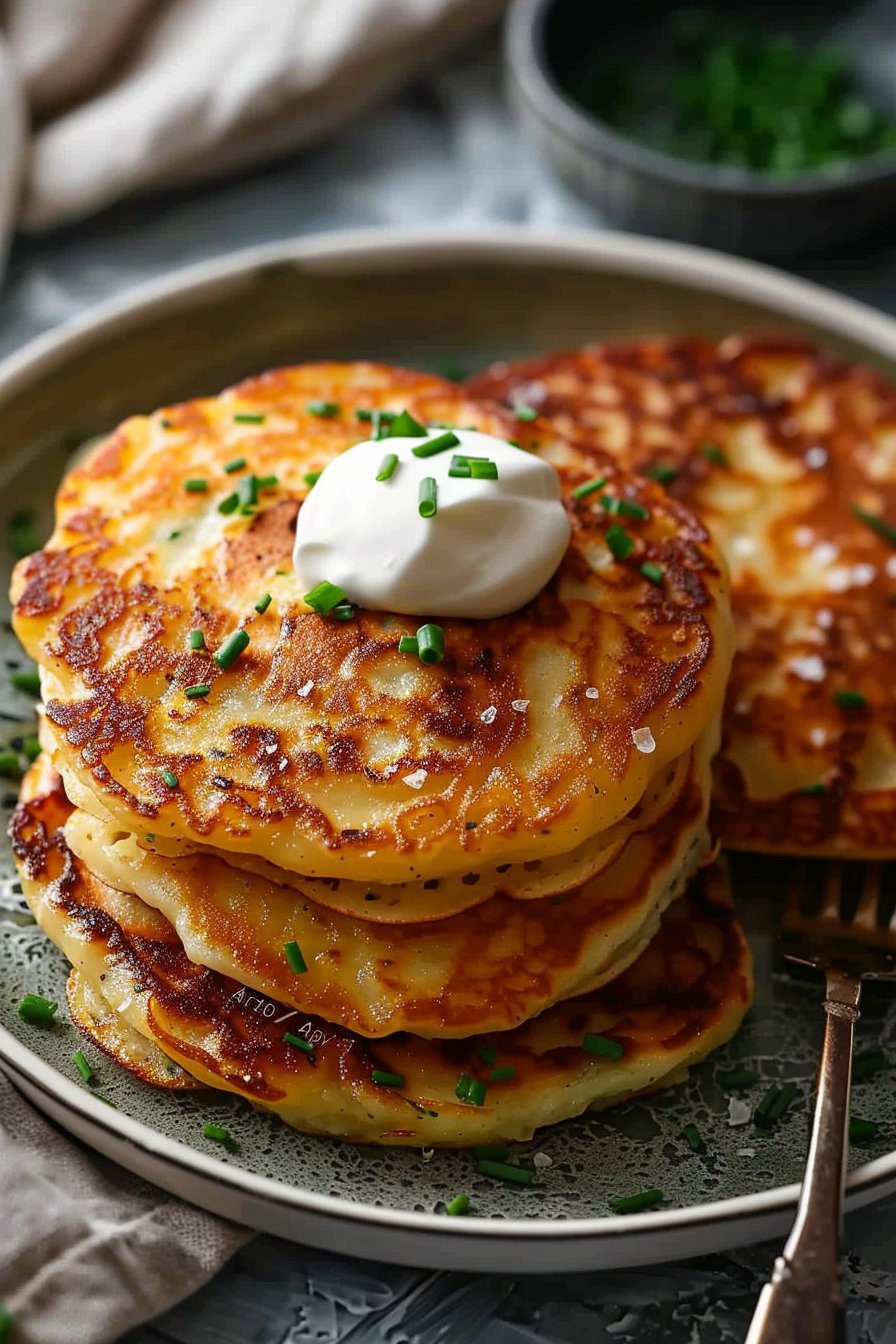 Placki ziemniaczane z Air Fryer serving