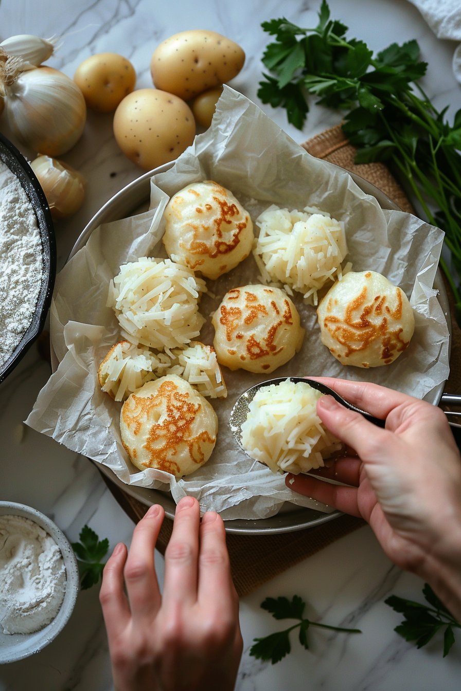 Placki ziemniaczane z Air Fryer instructions process