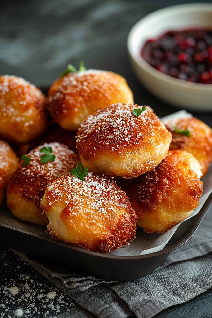 Pączki w Airfryer serving