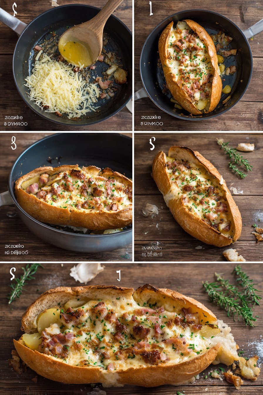 Zapiekanka ziemniaczana z boczkiem i serem » Ze smakiem na Ty instructions process