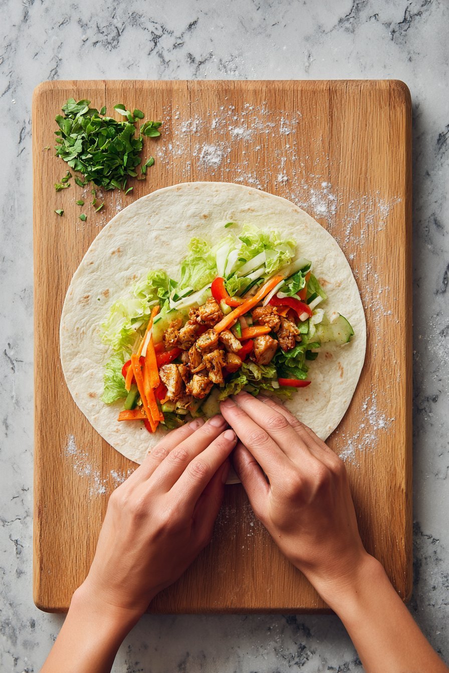 Pyszne Zeleninowy Wrap: Zdrowa przekąska pełna smaku! instructions process